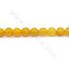 Perles agate de veines de dragon chauffé ronde sur fil Taille 8mm trou 0.8mm environ 28perles/fil