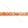 Riscaldato Crackle Agate perline filo rotondo diametro 6mm foro 1 mm lunghezza 39 ~ 40 cm / filo