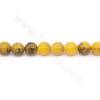 Heated Crackle Agate Beads Strand Round Diameter 8mm Hole 1mm Approximately 48 Beads/Strand