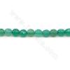 Heated Agate Beads Strand Faceted Round Diameter 6mm Hole 1.2mm Length 39~40cm/Strand