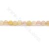 Perles Agate chauffé ronde facette sur fil Taille 6mm trou 0.8mm environ 63perles/fil
