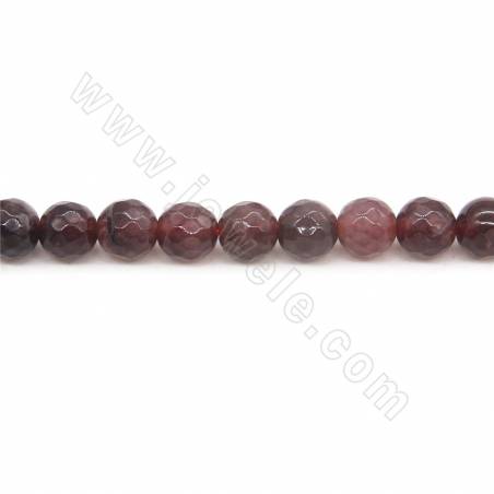 Heated Agate Beads Strand Faceted Round Diameter 6mm Hole 1mm Approximately 63 Beads/Strand