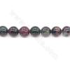 Heated Dragon Veins Agate Beads Strand Round Diameter 14mm Hole 1.5mm Approximately 28 Beads/Strand