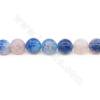 Heated Dragon Veins Agate Beads Strand Round Diameter 14mm Hole 1.2mm Approximately  29 Beads/Strand