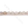 Perles agate de veines de dragon chauffé ronde facette sur fil Taille 8mm trou 1mm 15~16"/fil