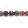 Perles Agate de veines de dragon chauffé ronde facette sur fil Taille 14mm trou 1.5mm environ 28perles/fil