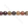 Heated Dragon Veins Agate Beads Strand Faceted Round Diameter 16mm Hole  1.5mm Approx. 25 Beads/Strand