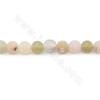 Perles Agate patinée chauffé mate ronde sur fil Taille 8mm trou 1.2mm environ 48perles/fil