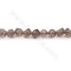 Natural Smoky Quartz Beads Strand Cube Size 6x6mm Hole  0.8mm Approx. 47 Beads/Strand