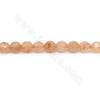 Dyed Quartz Crystal Beads Strand Faceted Round Diameter 8mm Hole 0.8mm Length 39~40cm/Strand