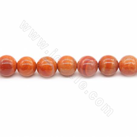 Heated Antique Agate Beads Strand Round Diameter 10mm Hole 1mm Approx. 39 Beads/Strand