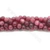 染色草莓晶串珠 圓形 尺寸10毫米 孔徑1毫米 約38顆/條