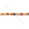 Natürliche Mischungsfarbe Rutilquarz Perlen Strang Rund Durchmesser 4 mm Loch 1 mm Ca. 84 Perlen/Strang