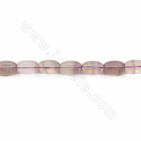 Natural Colorful Fluorite Barrel Beads Strand Size 5x10mm Hole 1mm Approx. 26 Beads/Strand