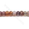 Perline di agata riscaldate Filo di forma Abacus sfaccettato Dimensioni 10×14 mm Foro 2 mm Circa 38 perline/filo