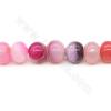 Heated Striped Agate Abacus Beads Strand Size 12×16mm Hole 1mm Approx. 29 Beads/Strand 39-40cm
