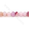 Heated Striped Agate Faceted Abacus Beads Strand Size 10×14mm Hole 1.2mm Approx.34 Beads/Strand 39-40cm