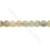 Natürliche Matte Prehnit Perlen Strang Rund Durchmesser 8 mm Loch 1 mm Ca. 50 Perlen/Strang
