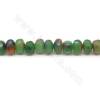Beheizte und gefärbte HanBai Jade Perlen Strang Facettiert Abakus Größe 5x7mm Loch 1mm Ca. 75Perlen/Strang