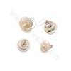 Electroplated Conch Shell Pendant With Gold Plated Brass Findings Approx.16x23mm Hole 3.5mm 10pcs/Pack