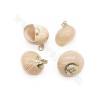Electroplated Conch Shell Pendant With Gold Plated Brass Findings  Approx.19x27mm Hole 3.6mm 10pcs/Pack