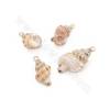 Electroplated Conch Shell Pendant With Gold Plated Brass Findings  Approx.13x33mm Hole 2.3mm 10pcs/Pack