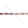 Heated Grey Agate Beads Strand Rice Shape Size 10x30mm Hole 1.2mm Approx.13Beads/Strand 39-40cm