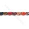 Heated Mix Color Agate Faceted  Barrel  Beads Strand Size12x15mm Hole 1mm Approx. 25Beads/Strand 39-40cm