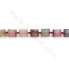 Heated Mix Color Agate Beads Strand Cylinder Size 10x14mm Hole 1.2mm Approx. 21Beads/Strand
