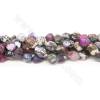 Heated Agate Beads Strand Irregular Size15x18~22mm Hole 2mm Approx. 21Beads/Strand