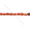 Heated Striped Agate Beads Strand Rectangle Around 6x12mm Hole 1mm Approx. 33Beads/Strand 39-40cm