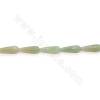 Heated Green Agate Beads Strand Faceted Teardrop Size 10x30mm Hole 1mm Approx. 13Beads/Strand