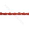 Natürlicher roter Achat Fassperlen Stranggröße 8x16mm Loch 1mm Ca. 25 Perlen/Strang