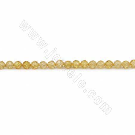 Multi-Color Glass Beads Strand Faceted Round Diameter 3mm Hole 0.3mm Approx. 135Beads/Strand