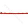 Perline di agata rossa naturale Diametro rotondo 2 mm Foro 0,3 mm Circa 184 perline/filare