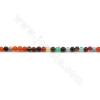 Heated Mix Color Agate Beads Strand Round Diameter 2mm Hole 0.3mm Approx. 184Beads/Strand