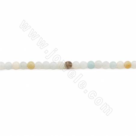 Natural Mix Color Amazonite Beads Strand Diameter 2mm Hole 0.3mm Approx.184Beads/Strand