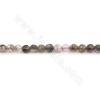 Beheizter Achat Perlen Strang facettiert rund Durchmesser 4 mm Loch 0,5 mm ca. 97 Perlen/Strang