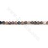 Heated Striped Agate Beads Strand Faceted Round Diameter 3mm Hole 0.3mm Approx.130Beads/Strand 39-40cm