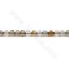 Perline di agata riscaldate Diametro rotondo sfaccettato 4 mm Foro 0,5 mm Circa 97 perline/filare