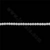 Perline di agata bianca naturale a filo Diametro rotondo sfaccettato 2 mm Foro 0,3 mm Circa 185 perline/filare