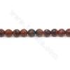 Natural Mahogany Obsidian Beads Strand Faceted Round Diameter 6-10mm Hole 0.8-1mm Length 39~40cm/Strand