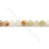 Weißer Marmor /HanBai Jade gefärbte Perlenkette Durchmesser 8-14mm Loch 1-1.2mm Länge 39~40cm/Strang