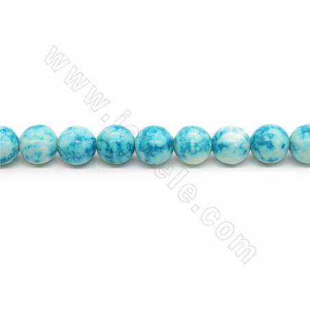 Perles de Jaspe impériale teinté rond sur fil Taille 10mm trou 1mm 15~16"/fil