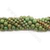 Natural Chinese Jasper Beads Strand Round Diameter 6-10mm Hole 0.6-1mm Length 39~40cm/Strand