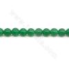 Dyed HanBai Jade Beads Strand Round Diameter 6-10mm Hole 0.8mm Length  39~40cm/Strand