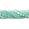 Dyed HanBai Jade Beads Strand Round Diameter 4-10mm Hole 0.6-1mm Length 39~40cm/Strand