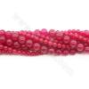 Perles Jade teinté ronde sur fil Taille 6-10mm trou 0.8-1mm 15~16"/fil