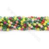 Dyed HanBai Jade Beads Strand Mix Color Round Diameter 6mm Hole 1mm Approx. 64Beads/Strand
