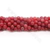 Dyed HanBai Jade Beads Strand Faceted Round Diameter 6-10mm Hole 1mm Length 39~40cm/Strand